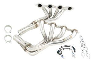 Chevrolet C6 Performance Exhaust - Kooks Headers - 2in. x 3in. Stainless Steel Long Tube Headers + 3in. x 3in. x 2-1/2in. GREEN Catted X-Pipe - `09-`13
